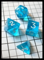 Dice : Dice - Dice Sets - Unknown Mini Transparent Blue Partial Set - Ebay Jan 2010